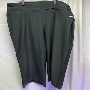 Nike Women's Plus Dri-Fit Leggings Black Printed Crop Running 2x